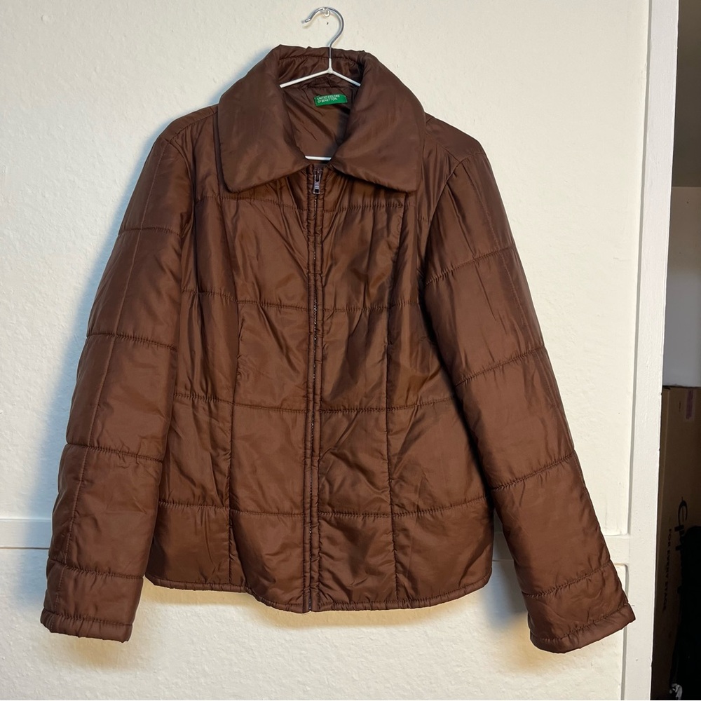 United Colors Of Benetton Chocolate Puffer Jacket